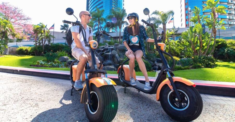 Coronado: GPS-Guided Scooter Tour & Round-Trip Ferry - From Little Italy to the harbor: setting yourself up for the ferry timing