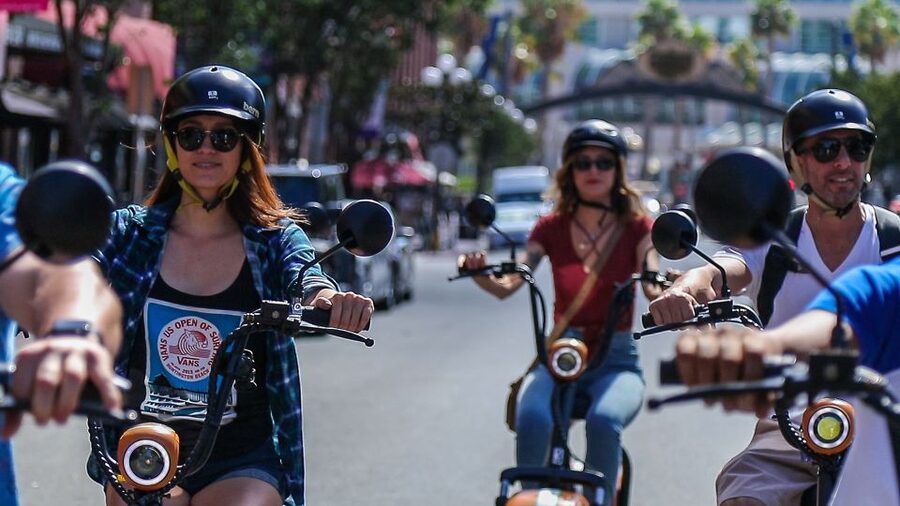 Coronado: GPS-Guided Scooter Tour & Round-Trip Ferry - Meeting at Drivewize LLC and getting comfortable on the scooter