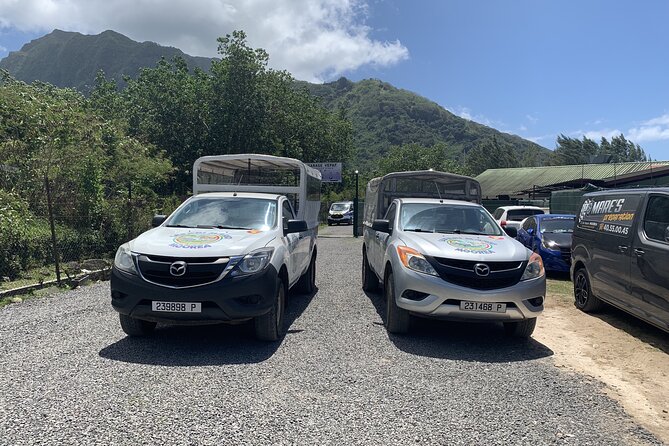 Discovering Moorea from Tahiti in 4x4 with the Ferry Terevau - Caldera Drive and Pineapple Fields: Why the 4x4 Part Matters (30 Minutes)