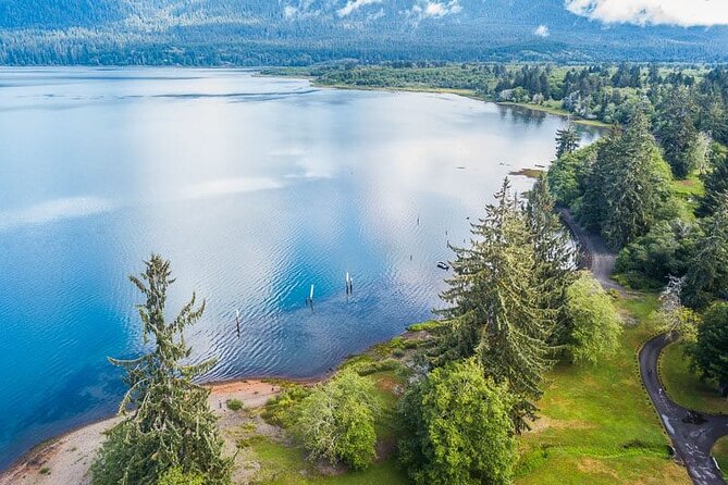 Explore Olympic National Park from Seattle through Van /Ferry - The Lake Crescent viewpoint moment: quick, but worth it