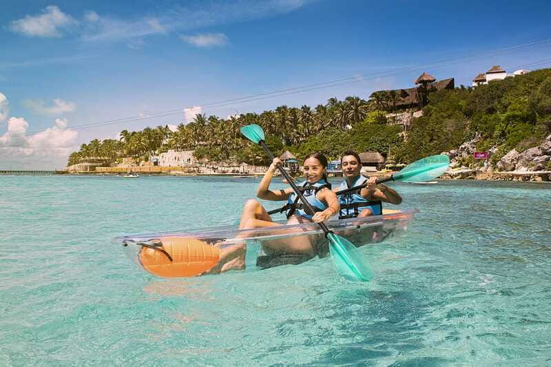 From Cancun: Garrafon Reef Park Admission with Ferry Tickets - The Cliff Area: Sculpture Garden, Lighthouse Views, and a Mayan Temple
