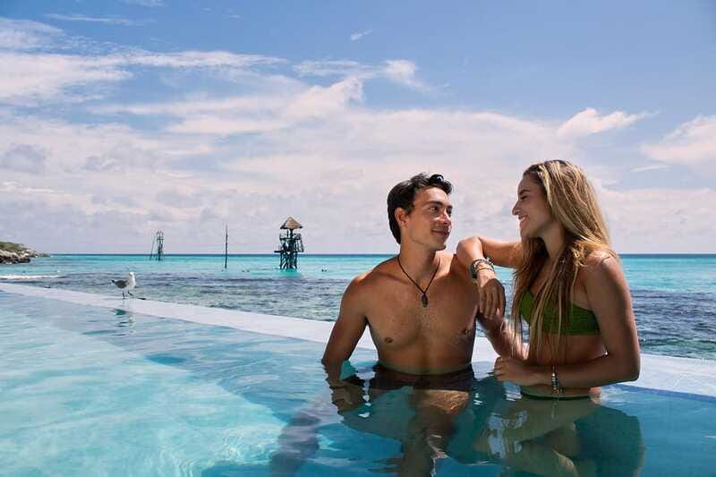 From Cancun: Garrafon Reef Park Admission with Ferry Tickets - Lunch, Open Bar, Pool Time, and the Temazcal Steam Bath