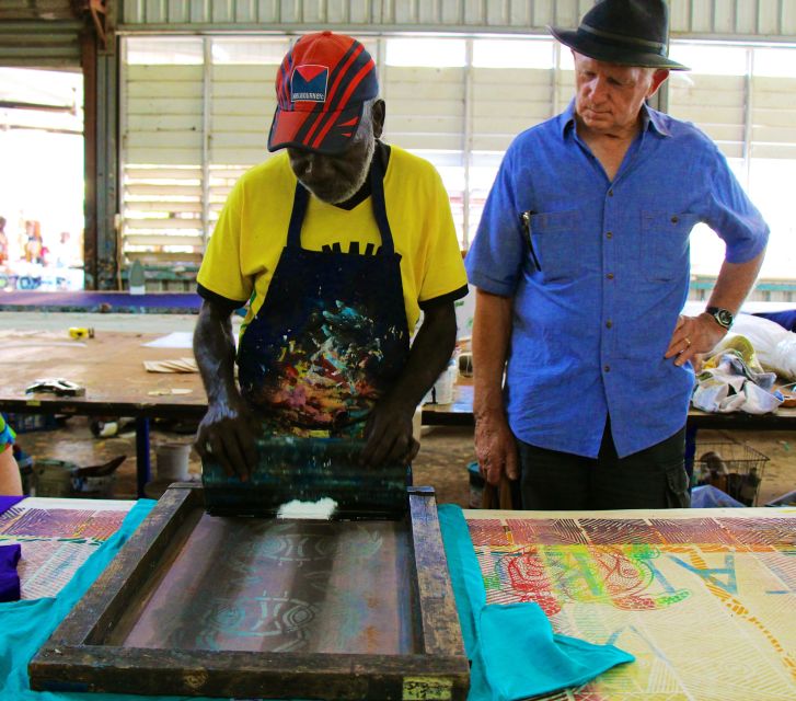 From Darwin: Tiwi By Design Tour by Ferry - Walking Through the Community: Easy Distances, Real People