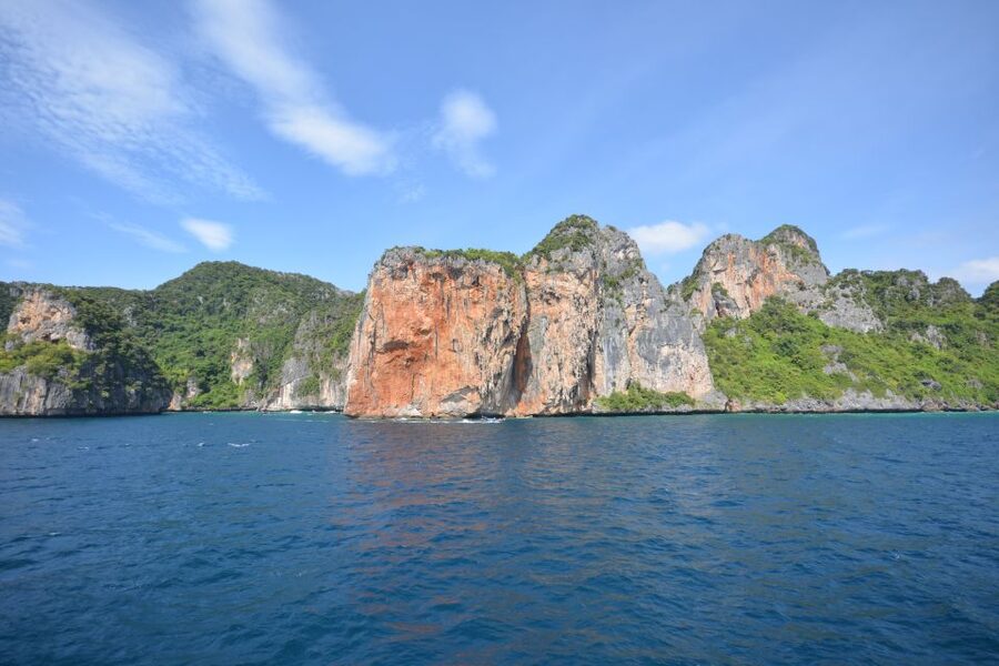 From Phuket: Snorkeling Ferry Cruise to Phi Phi Islands - Cruising by Phi Phi Leh: Maya Bay and the Limestone Corners