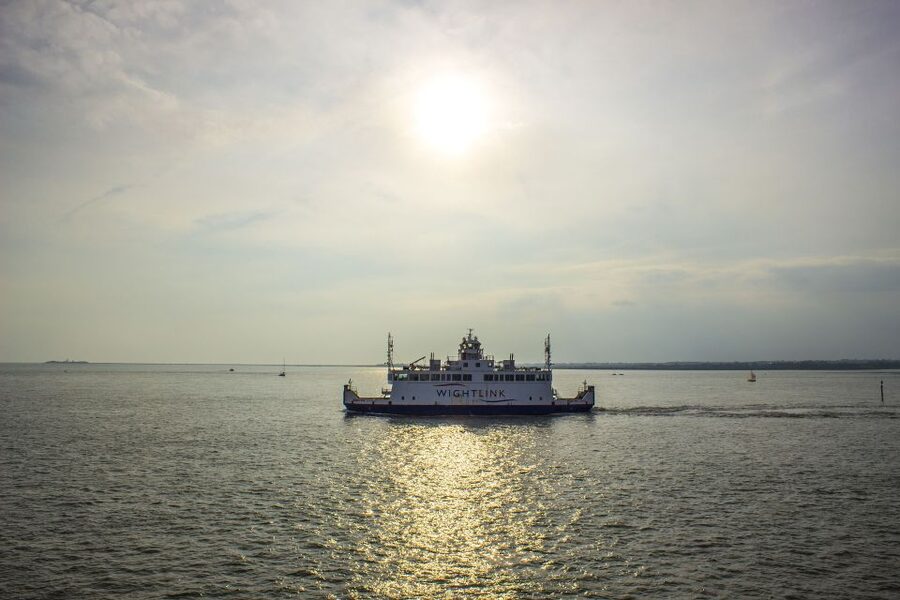 From Portsmouth: Isle of Wight Day Tour by Bus and Ferry - Portsmouth dockyard views before you even leave