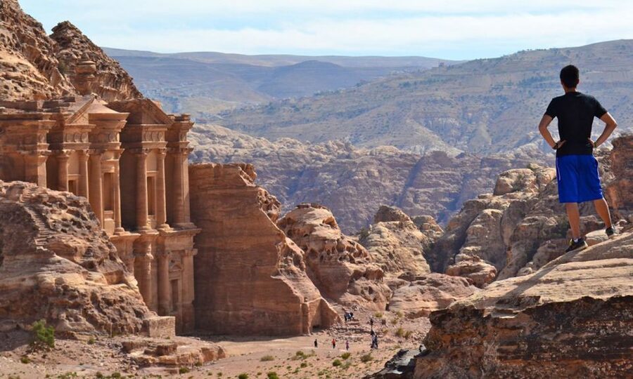 From Sharm ElSheikh: The Lost City (Petra) Day Tour by Ferry - King Wall graves: the 13 graves that add a somber tone