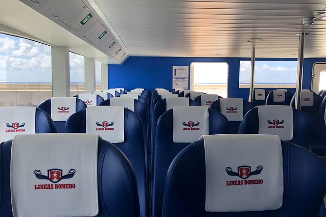 Fuerteventura: Ferry ticket to Lanzarote with free wifi - Comfort choices onboard: open air vs covered seats and Wi‑Fi