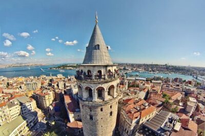 Galata Tower - Fener-Balat Neighborhoods & Golden Horn by Ferry - Stop 1: Galata Tower entry and the photo payoff