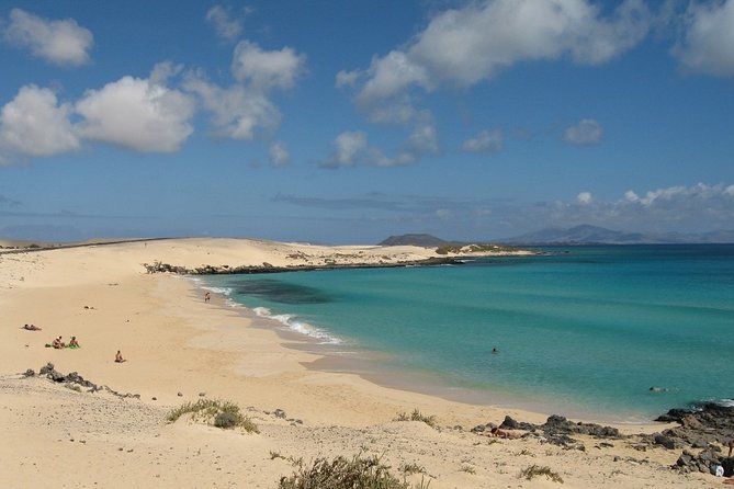 Lanzarote:Ferry ticket to Fuerteventura with free wifi - Corralejo Day Plan: Beaches and the Sand Dunes National Park
