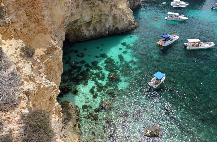 Malta: Roundtrip Ferry to Comino Blue Lagoon w/Gozo Option - From Malta Ports to Comino: The Quick Ride and Cave View