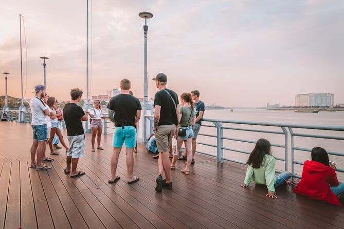 Riverside Walking Tour with Snack, Drinks & Local Ferry Ride - Wat Botum Park and the optional bug-snack challenge