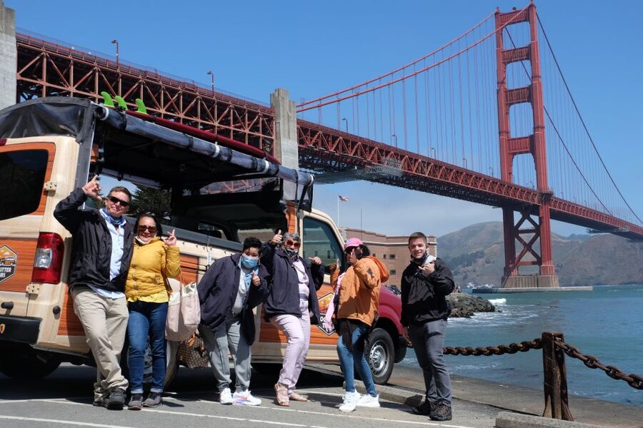 San Francisco: City Highlights Tour with Alcatraz Ferry - Alcatraz Island visit: exploring at your own pace in the cellhouse