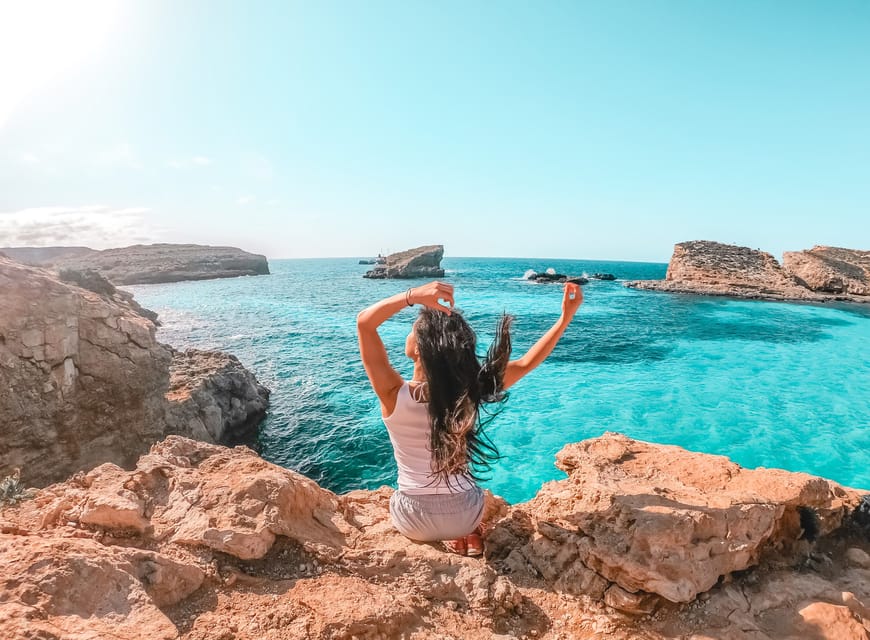 Sliema/St. Paul's: Gozo, Comino & Blue Lagoon Ferry Cruise - Comino and Blue Lagoon: swimming with the new access pass rule