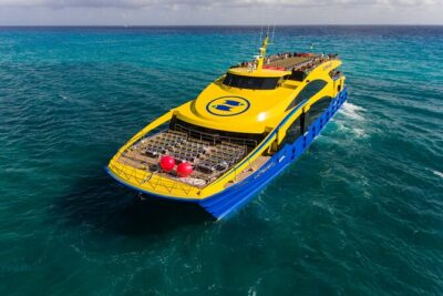 Ultramar Ferry, Regular round ticket, Playa del Carmen-Cozumel - Onboard Comfort and Entertainment: Clean Boat, Live Music, Real Space