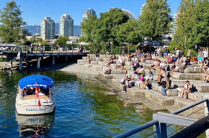 Vancouver False Creek Ferry Tour - English Bay Views and the Ships at Anchor